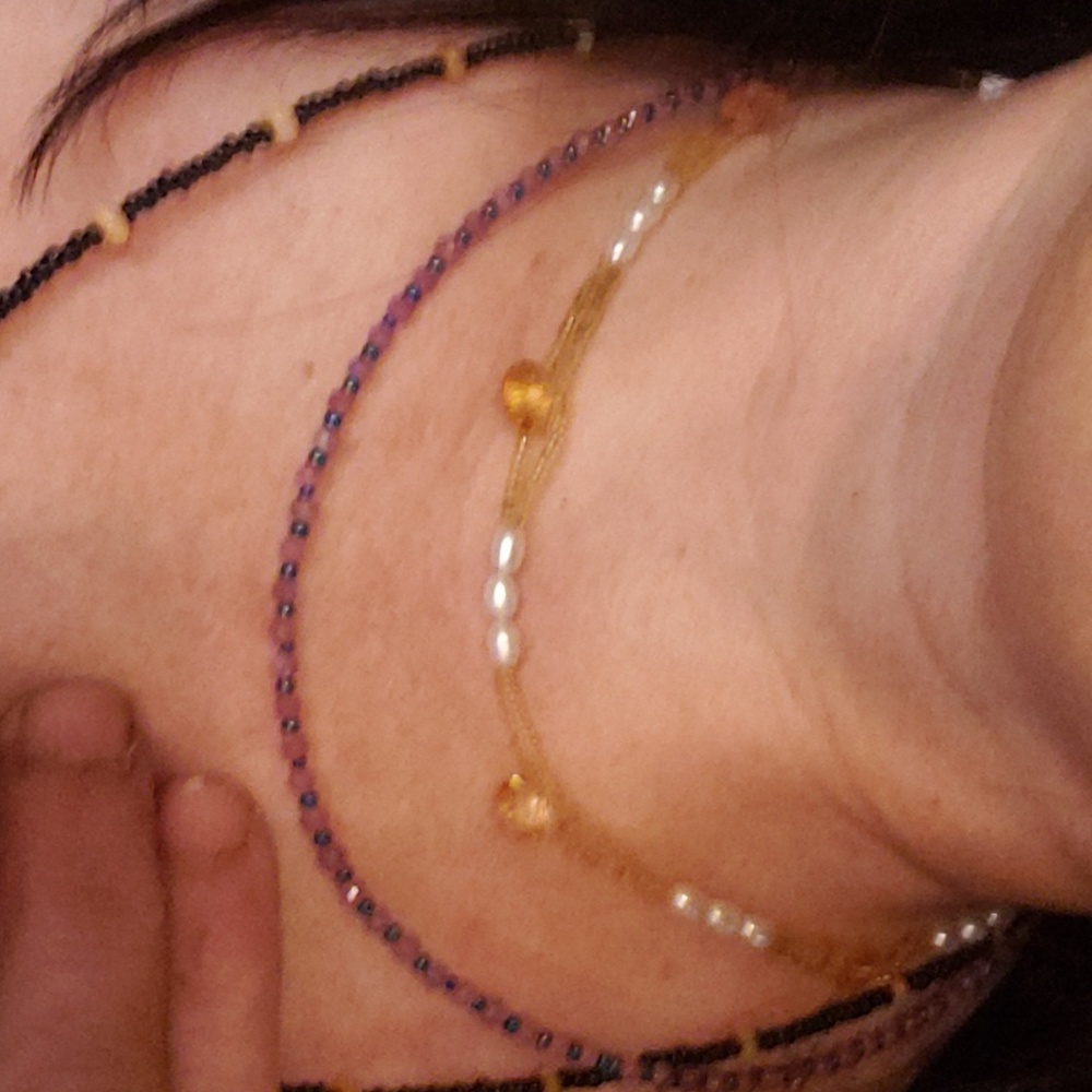 Nstural ruby choker necklace handmade